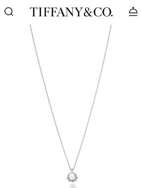 Tiffany & Co. Olive Leaf Pendant Necklace with Pearl